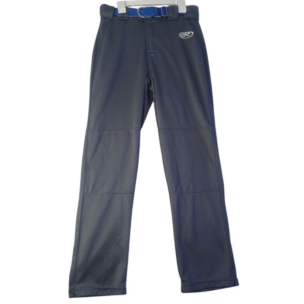 RAWLINGS Boys Launch Baseball Pants Semi-Relaxed Straight Leg Gray Youth XXL